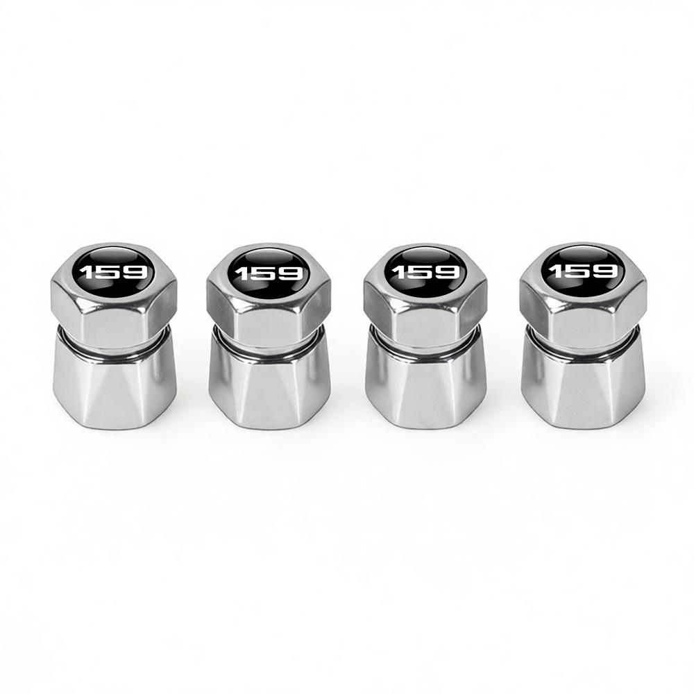 4Pcs Aluminum Car Tire Valve Caps Diamond Tyre Valve Airtight Cover Waterproof Dust For Alfa Romeo Giulietta GT 159 Automobiles Ctv122