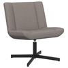 Swivel Chair Beige 63 X 75 X 76 Cm Fabric