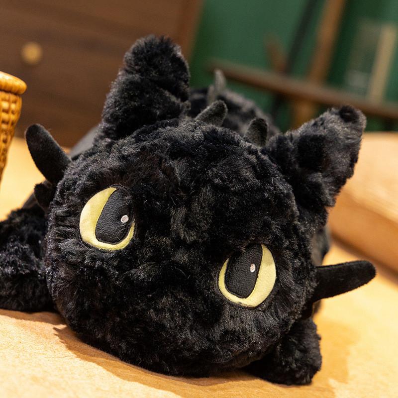 Wie man einen Drachen trainiert Plüschdrache Spielzeug aus kurzem Plüschmaterial für Kinder und Sammler
