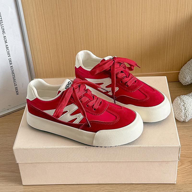 

66 spring new soft-soled retro versatile little white shoes flat-soled casual sports women s shoes 35