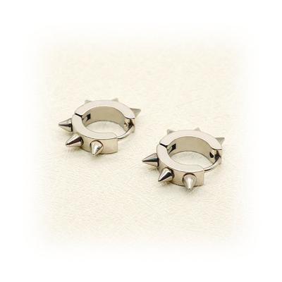 Rivet Hoop Stainless Steel Earrings For Men And Women Edgy And Stylish Earrings Ear Studs Gothic