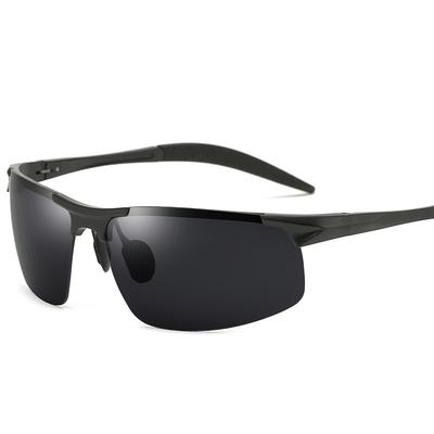 Driving Polarized Sunglasses Men Aluminum Magnesium Frame Sport Sun Glasses Driver Retro Goggles Sunglass UV400 Anti-Glare