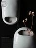 Hanging Vase Ceramic Craft Wall Decoration Flower Pot Wall Hanging Wall Decoration Japanese Flower Arrangement