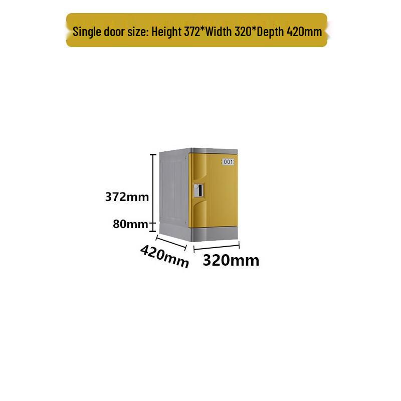 WEZHO ABS Plastic Single-Door School Locker