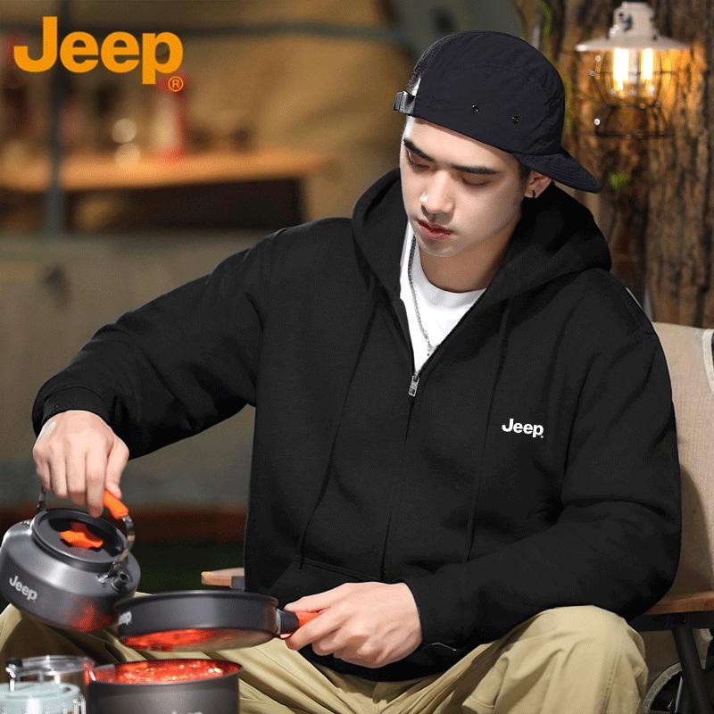 JEEP Men s Heavyweight Full-Zip Hoodie 2XL