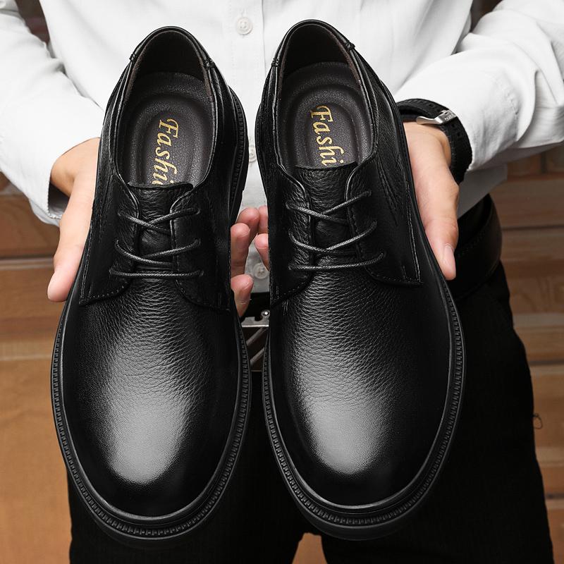 WAERTA Men Casual Genuine Leather Business Luxury Quality Shoes Comfortable Inside Handmade Fashion Shoes Business Driving Flats