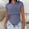 Summer fashion new style temperament all-match slim slimming basic short-sleeved T-shirt women