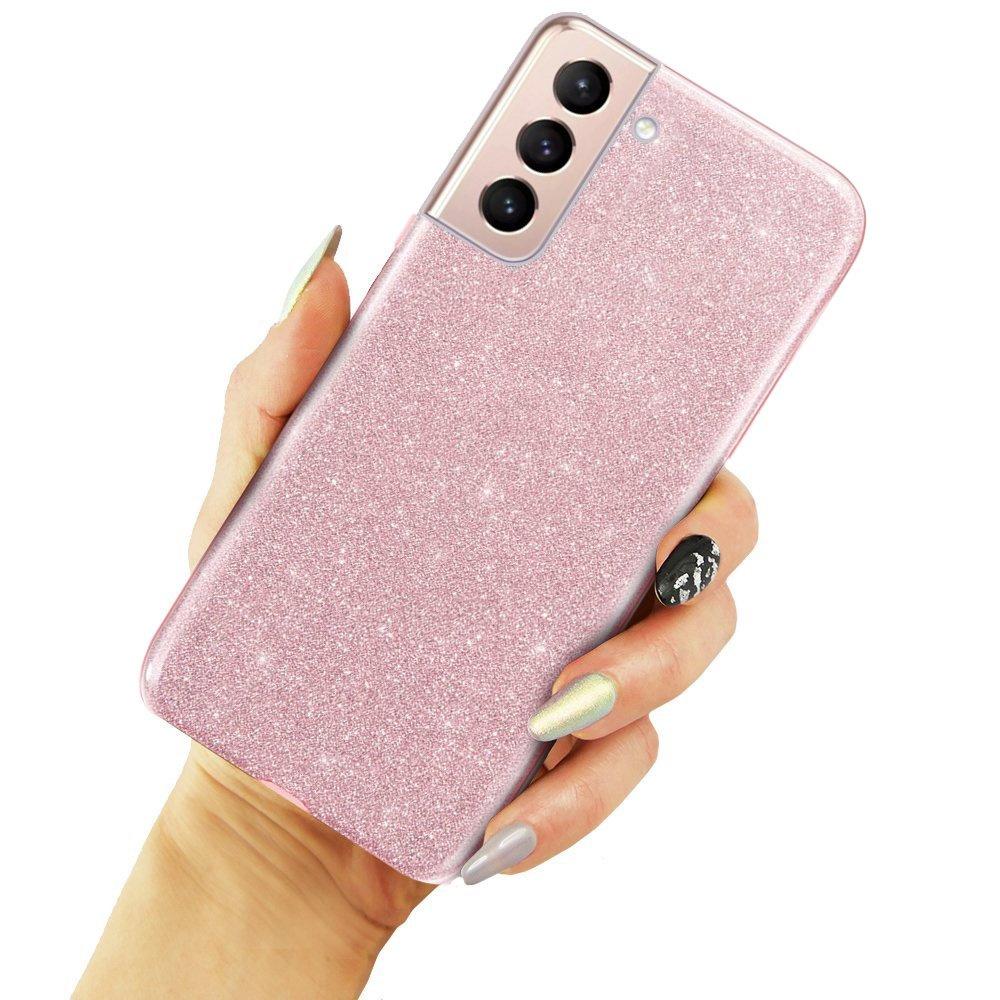 Glitter Case for Samsung Galaxy S21+ Plus, Pink
