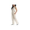 Vans Einfarbiger Mid Waist Straight Leg Overall Damenoverall Off-White VN000G9S7VJ