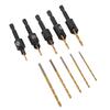 Countersink Drill Bit Set 1 4 Inch Hex Shank High Speed Steel Centering Bits for Woodworking