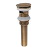 Antique Brass Sink Drain Brass Material Sink Drain Stopper Vintage Vessel Sink Drain  For Bathroom