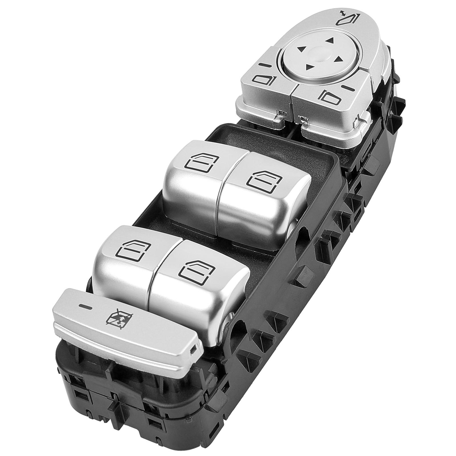 

2229056800 Главный выключатель стеклоподъемника с электроприводом подходит для Benz C-Class W205 S205 C180 C200 C220 C250 C300 C450 E-Class W213 W222 серебряный/чёрный