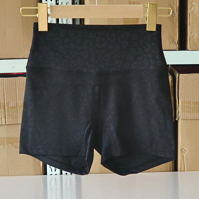 Women's High Waist Yoga Shorts, Nylon Tight Fit, High Elasticity