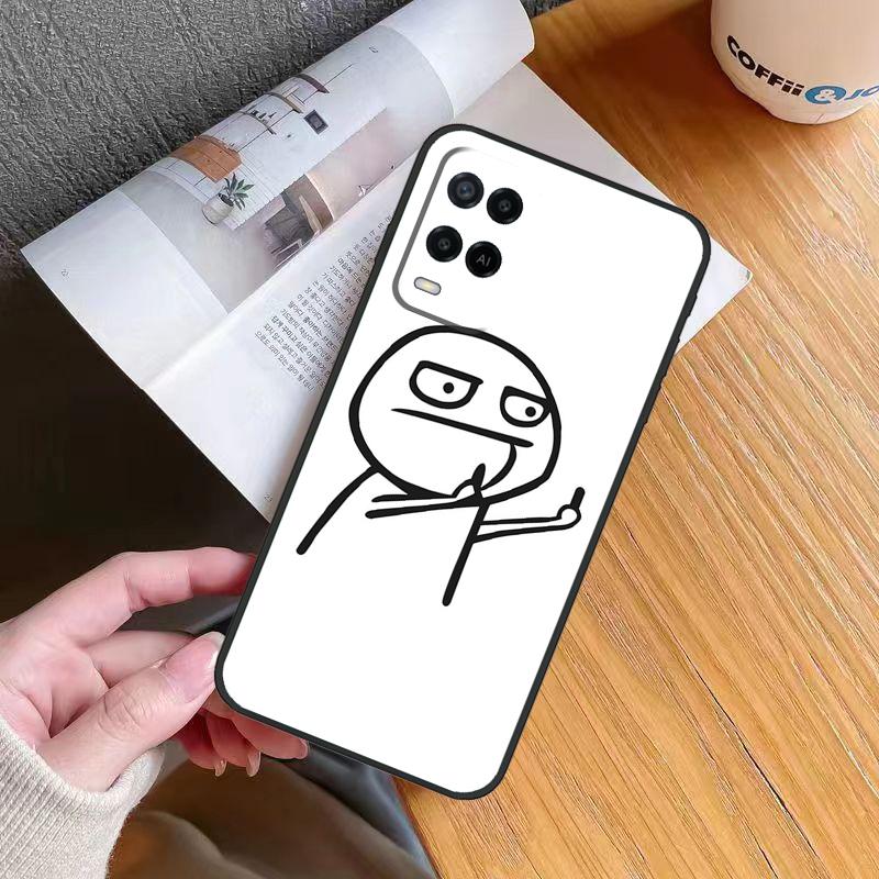 Funny Middle Finger Memes Case For Oppo A80 A60 A40 A6 A5 Pro A15 A16 A17 A57 A94 A74 A54 A76 A96 A18 A38 A58 A78 A98