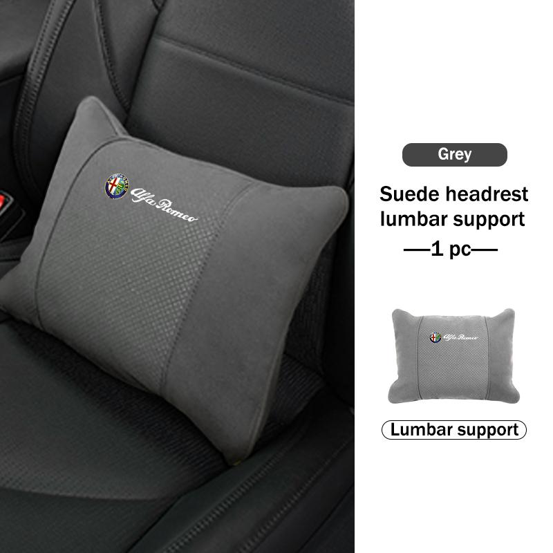 For Alfa Romeo Car Neck Pillow Head Support Pad Driver Seat Headrest Waist Support Mat 159 Giulietta Giulia 147 Mito 156 159 166