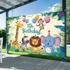 1st Birthday Banner, Cute Photo Backdrop Wall Decor for Baby Party