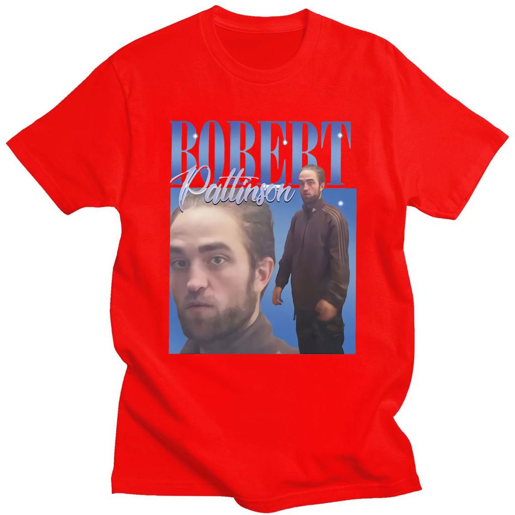 Robert Pattinson 90s Vintage Unisex Zwart T-shirt Unisex T-shirt Oversized Grafische T-shirts 100% Katoen T-shirt Unisex Dames T-shirts Tops
