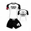 Kids MMA Training Gear Set Short Sleeve Boxing Uniform Muay Thai Kickboxing Combat Sports