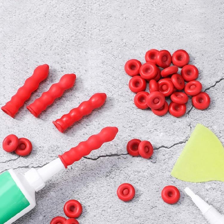 Caulking Tube Caps Reusable Moisture Barrier For Construction Materials Sealing and Preserving Open Caulking Tube