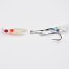5 Pezzi Esca per Pesca al Baccalà e Pesce Bianco Amo da Pesca Luminoso Attrezzatura da Pesca in Mare con Flash di Cristallo Piuma Jig per Pesca in Acqua Salata