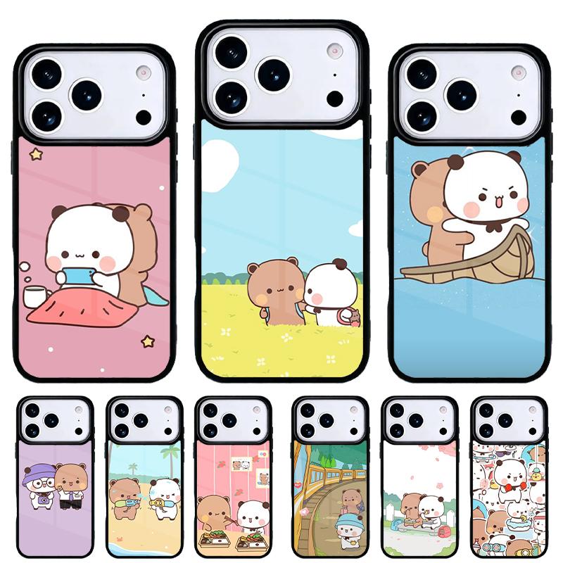 Cute BuBu DuDu Phone Case for iPhone 17 16 15 14 13 Pro Max Back Cover for 12 11 Pro Coque