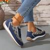 Fashion Fashion Print Platform Sneakers for Women 2025 Spring Casual Comfy Walking Shoes Woman Lightweight Non Slip Lace Up Sports Shoes