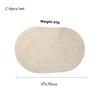 4Pcs/Set Braided Placematwashable Pp Heat Resistant Table Place Mat For Kitchen Xmas Dining Table Party Decor