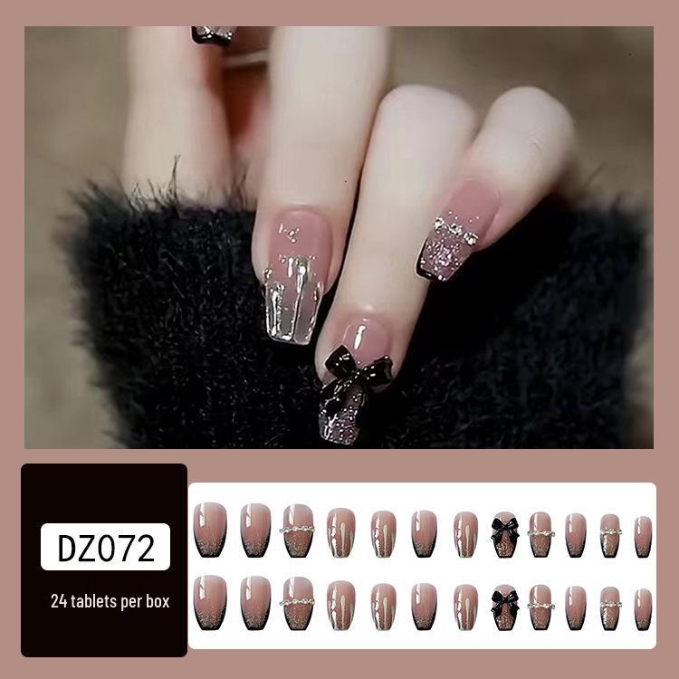 

Патчи для ногтей с бабочками и стразами, гелевые, накладные