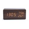 Temperature and Humidity Multifunctional Silent Wooden Clock Led Wooden Alarm Clock Student-specific Electronic Clock Temperature and Humidity Display