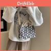Sac bandoulière en toile chic et doux pour femme Sac cabas compact style urbain Sac à bandoulière avec lettres