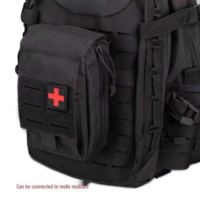 Camouflage MOLLE Tactical Medical Pouch: Multifunctional First Aid & Lifesaving Kit for Outdoor Adventures and Mountaineering