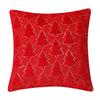 Plush Decorative Cushion Cover Soft Home Decor Christmas Living Room Sofa Throw Pillow Cover Red Embroidered Pillowcase 45×45cm