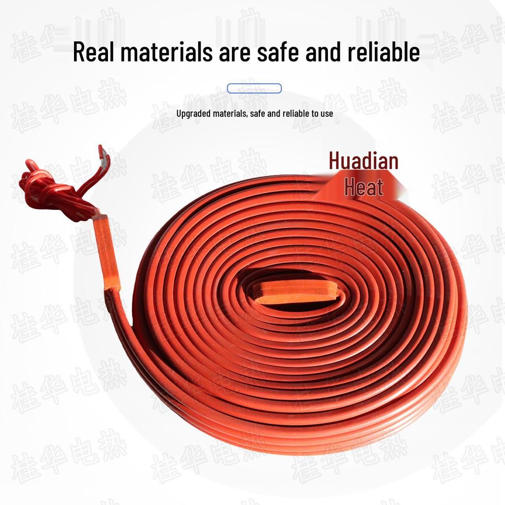 Waterproof Silicone Rubber Electric Heating Belt for Pipe Insulation and Crankshaft Heating