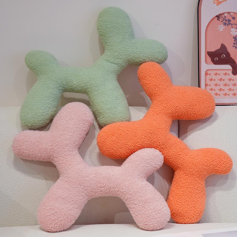 Soft Back Dog Throw Pillow Plush Toy Doll Dog Dog Doll Home Sofa Pillow Cushion Rag Doll