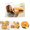 Creative Plush Toy Hamburger Cushion With Pp Cotton Filling For Kids Comfort And Gift