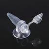 6pcs Automatic Shrimp Feeding Cups Transparent Suction Cup Shrimp Feeders for Easy Monitoring Efficient Aquarium Feeding