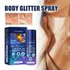 JAYSUING Shimmer Spray Face Body Collarbone Hair Highlight Spray Party Glowing Shimmer Mist