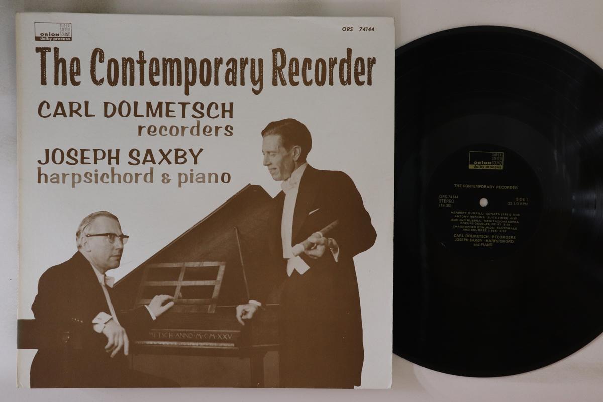 

LP Record CARL DOLMETSCH, JOSEPH SAXBY - Contemporary Recorder ORS74144 ORION 1974 US Classical Used