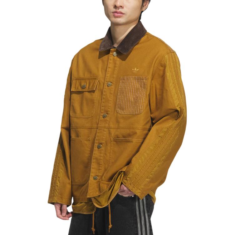 Adidas Originals FW25 Wabash Jacket Fashion Comfortable Versatile Lapel Loose Jacket Men Jacket KS5952