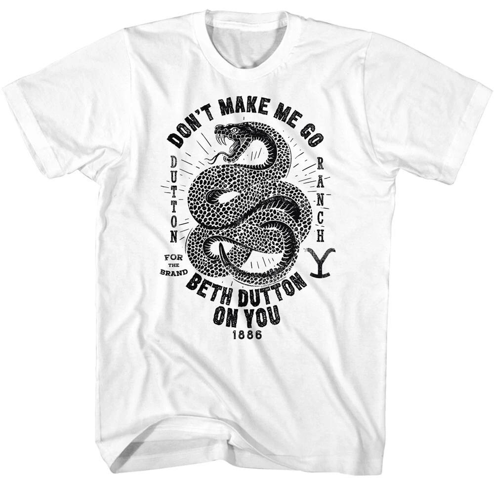 Yellowstone TV Show Dutton Ranch 1886 Rattle Snake Beth Dutton Men s T Shirt M