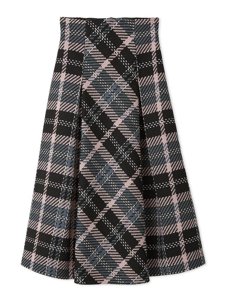 Jupe longue à carreaux Roving SWFS244085 BLK [Sneider] Femme
