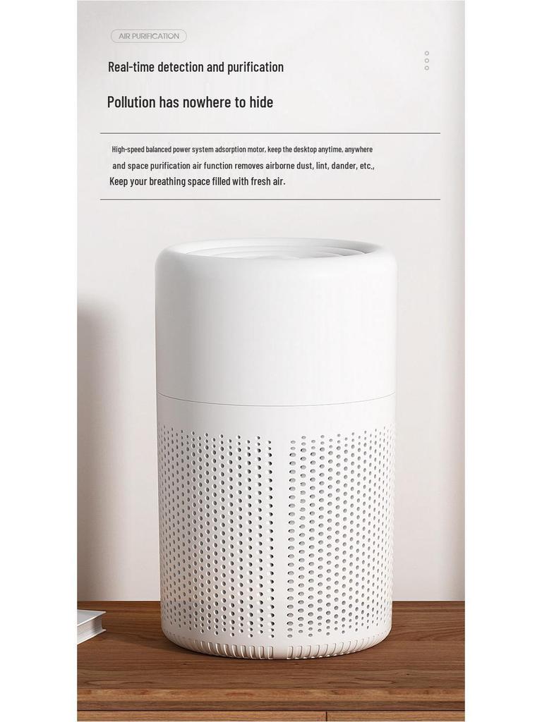 Portable Desktop Air Purifier for Home and Office - Odor and Smoke Removal