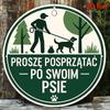 D Flat D Flat  ks xinch Round Aluminum Sign  Clean Dog Excrement Retro Decorative Plaque Vintage Style Wall Hang