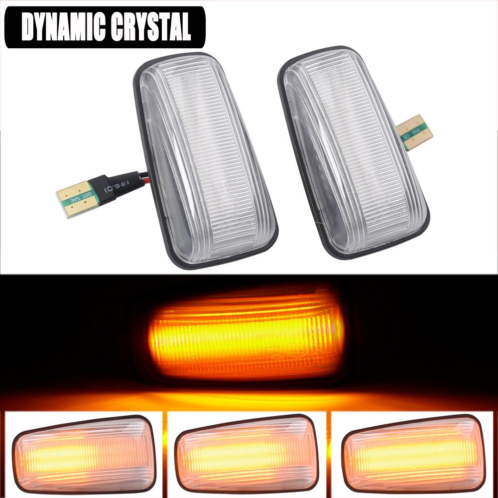 

Flowing Water Side Marker LED Turn Signal Light For Peugeot 106 II 306 406 806 Citroen Berlingo Jumpy Saxo For Fiat Scudo Combin Dynamic Crystal