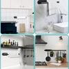 ABS Kitchen Paper Towel Holder Adhesive Tissue Hanger Toilet Roll Paper Dispenser Cabinet Storage Napkin Rack Accessories