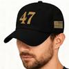 Versatiles Polyester Baseball Hat with Embroidered Lettering Adjustable Closure for Adults Teens