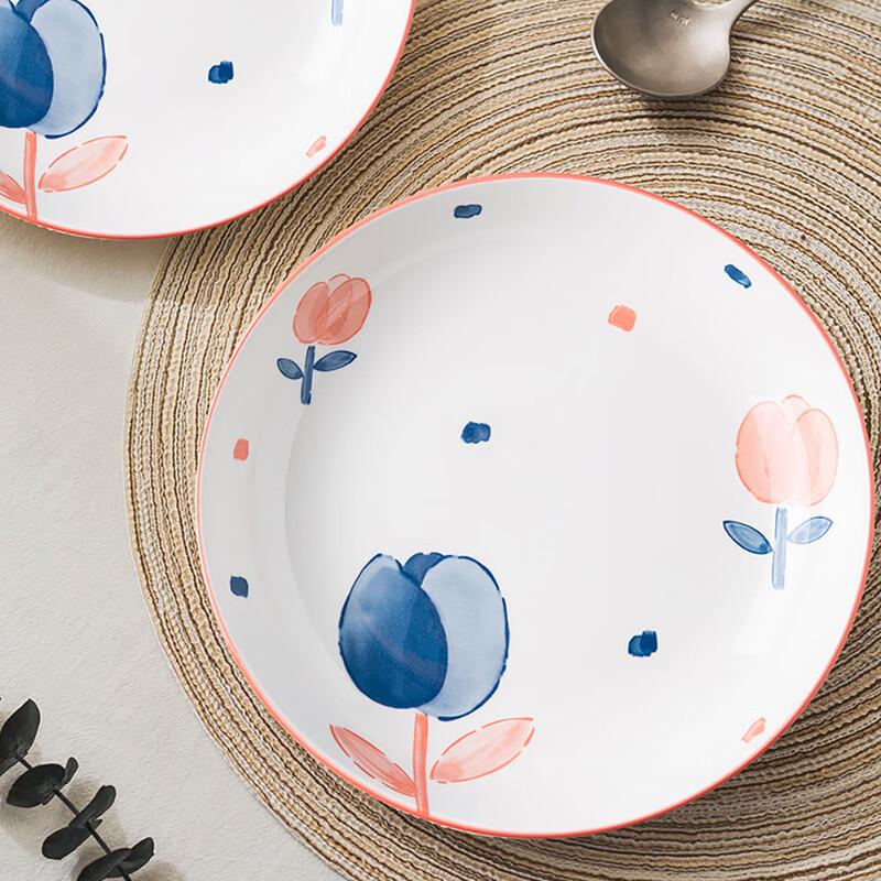 Tulip Ceramic Dinerborden in Japanse Stijl