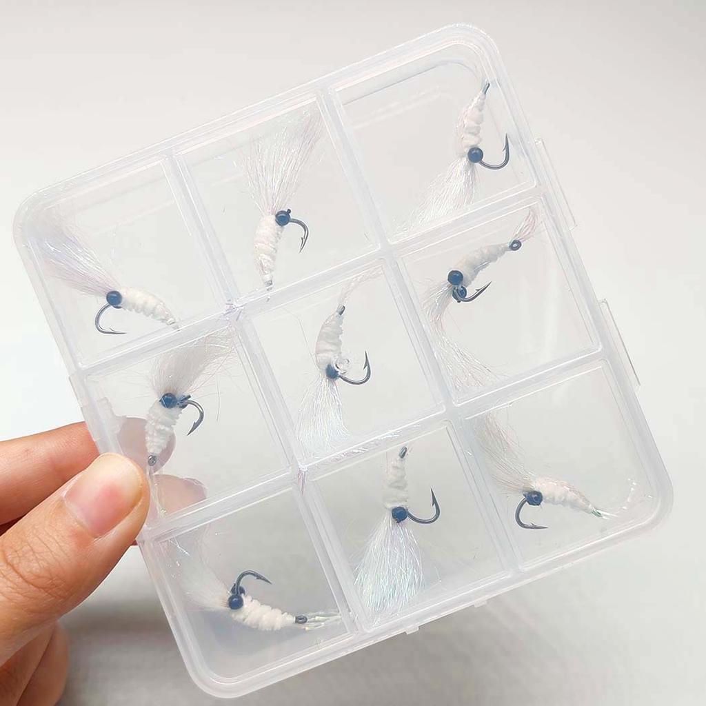 18Pcs-2 Boxs Bundle Fly Fishing Flies Wet Flies Bait Nymph Lure Flies for Flishing Trout/carp Fishing Artificial Lure Accessories (with Flies Box)
