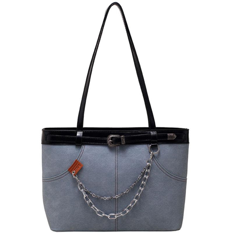 Commuter Large Capacity Bag Female  New Popular All-Matching French Style Single Shoulder Tote Pack Fashion Student Handbag