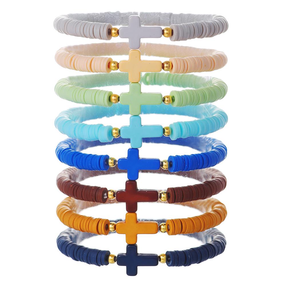 Taylor Swift Fan Colorful Soft Clay Bracelet Set - Handmade English Name Jewelry for Women